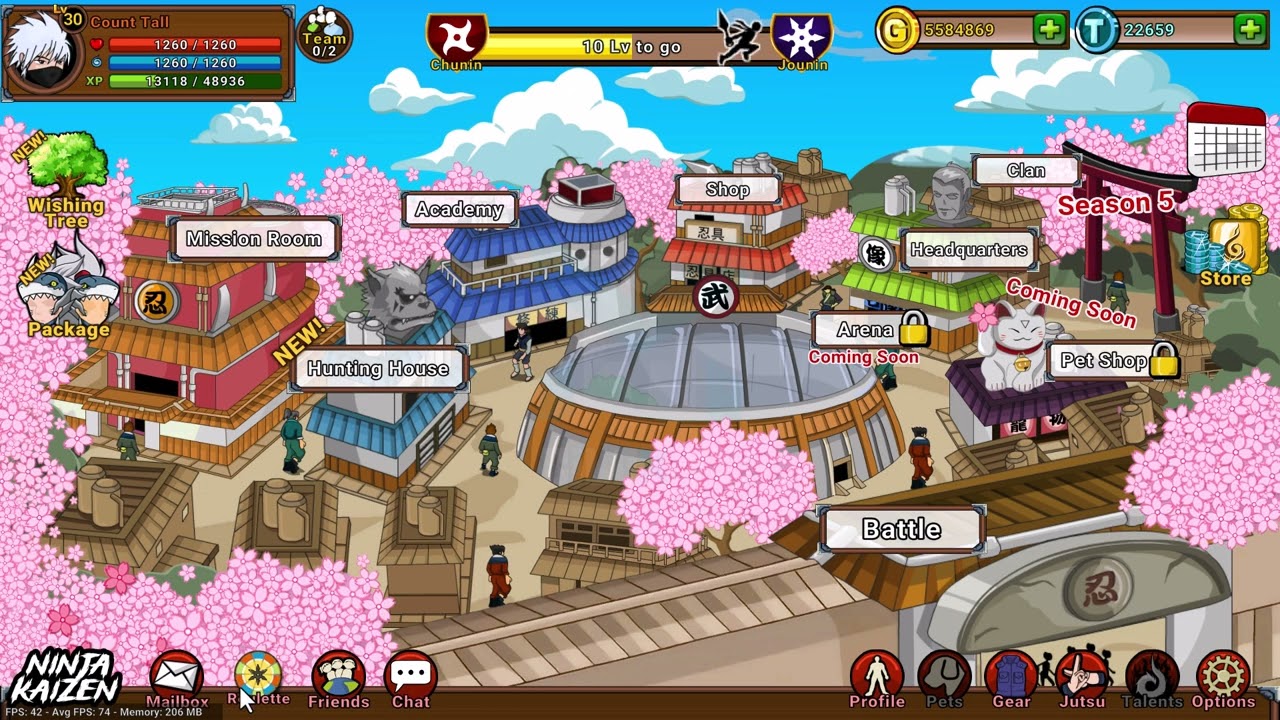 Ninja Kaizen - Review Version 1.16.0 !! Level max up to 40!!