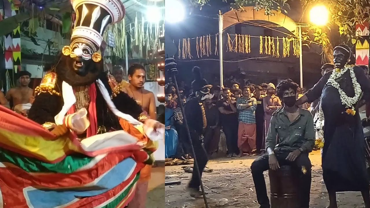 ഗുളികൻ തിറ2022 - കോഴിപ്പള്ളിപ്പറമ്പ് മണക്കോട്ട് ശ്രീ സുബ്രഹ്മണ്യ ക്ഷേത്രം, കൊളത്തറ | | M4 me Channel