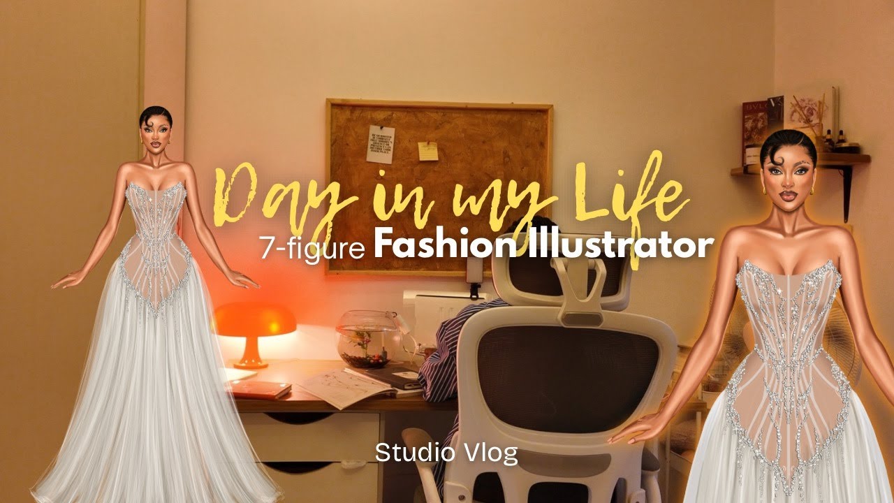 Life as a Fashion Illustrator in Nigeria | Digital and Manual Drawing Practice + I MADE A BOOK!🤭