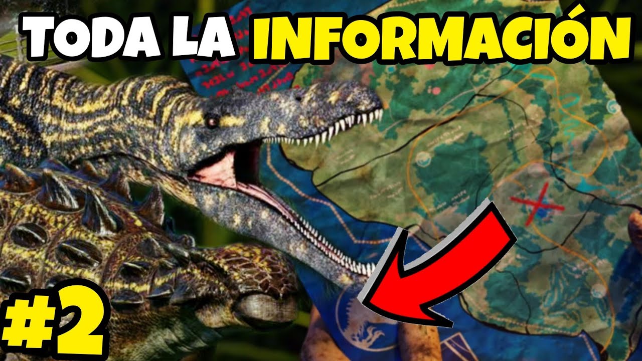 #2✔️Lista COMPLETA de las Criaturas que se encontraban en Isla Nublar | Fauna completa isla nublar