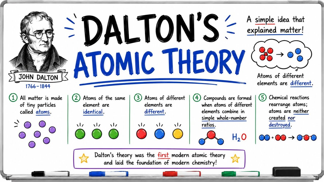 Dalton's atomic Theory | The Atomic Theory, #Atomic theory