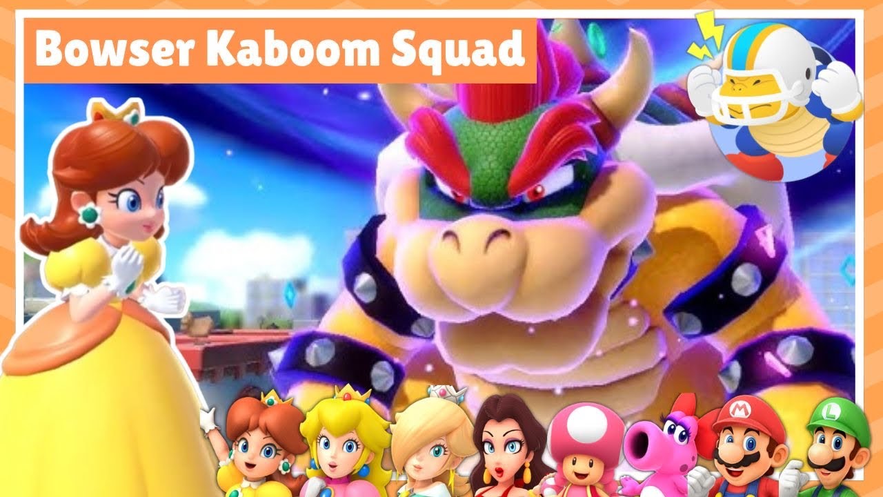 ✿ Bowser Kaboom Squad #1 [Hard] - Charging Chuck (Daisy Gameplay) | Super Mario Party Jamboree ✿