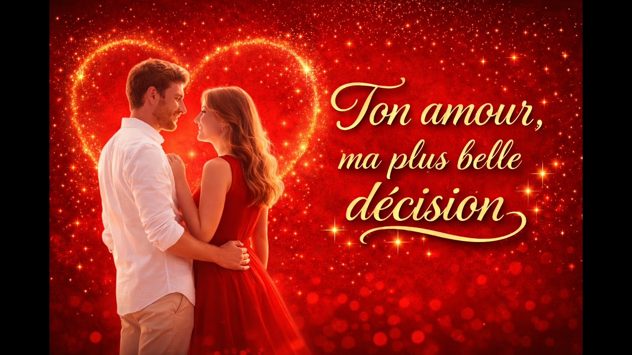 Ton amour,ma plus belle décision❤️(Paroles🎤, chanson d'amour, Musique romantique française ❤️🎧)