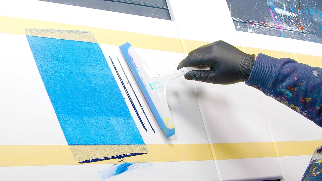 Abstract Painting with Transparency and Glazing Technique | Alectoria