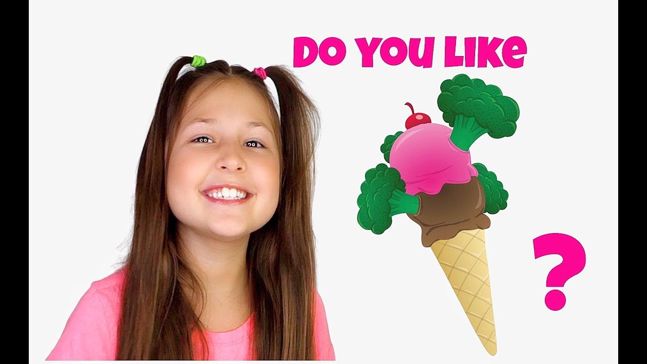 Do You Like Broccoli Ice Cream?Nursery Rhymes Kids Song with Caroline