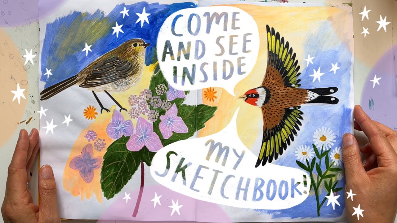 Chatty Sketchbook Tour! Art process and exploring my art materials - the good bits and the bad!