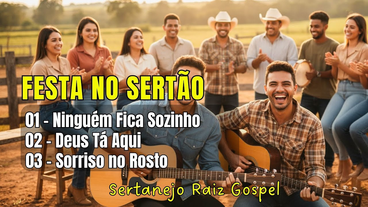 VIOLA, VOZ e HINOS - Álbum: VIROU FESTA NO SERTÃO - parte 3 | SERTANEJO CRISTÃO RAIZ