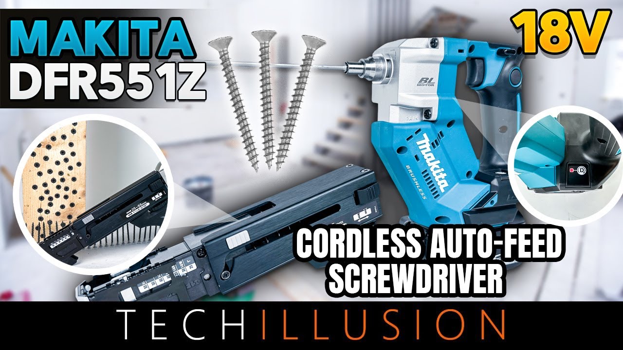🔥The NEW & BEST cordless Auto-feed Screwdriver DFR551Z (XRF03Z) from MAKITA!😱 - 18V DFR551Z - Test