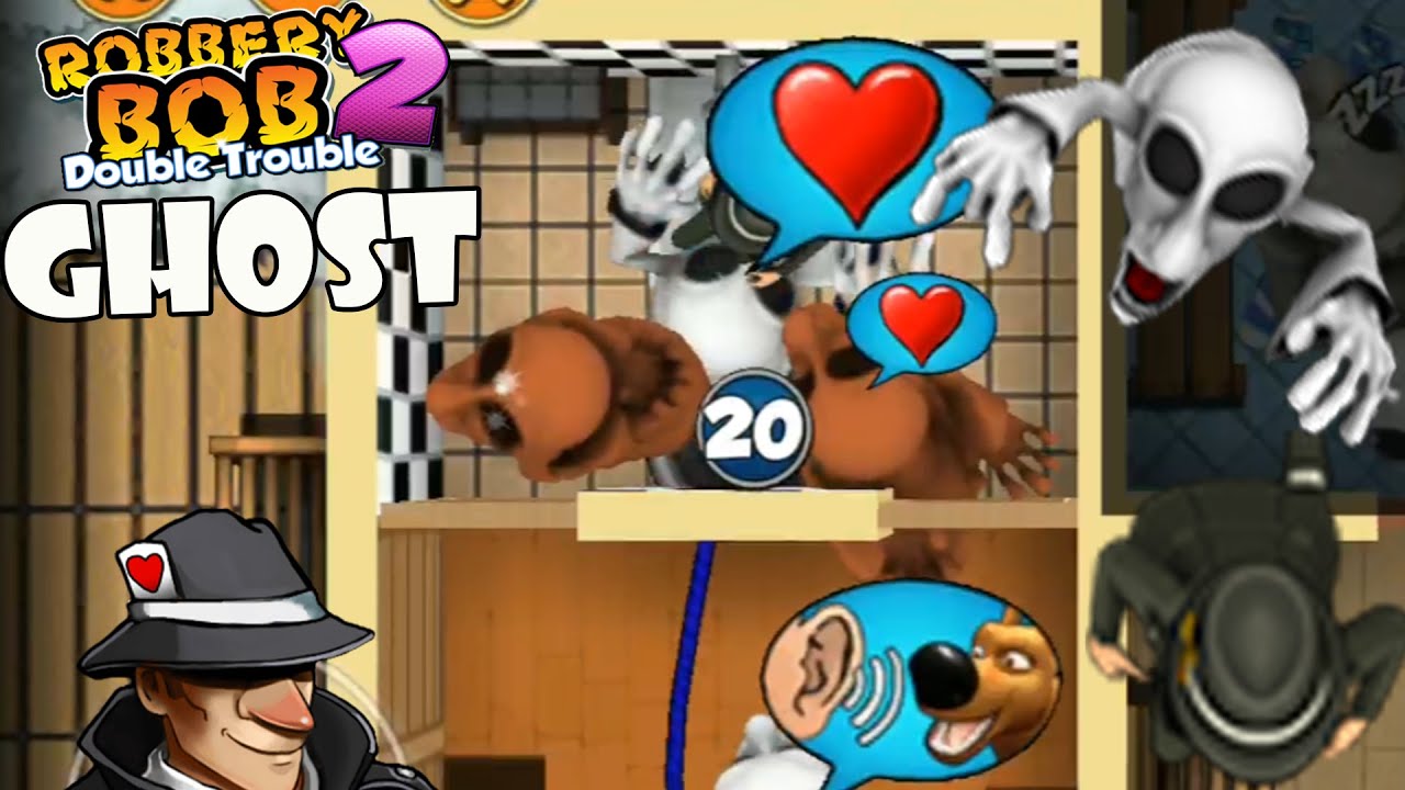 Robbery Bob 2 - Secret Agent Suit Vs Mario Ghost - part 4