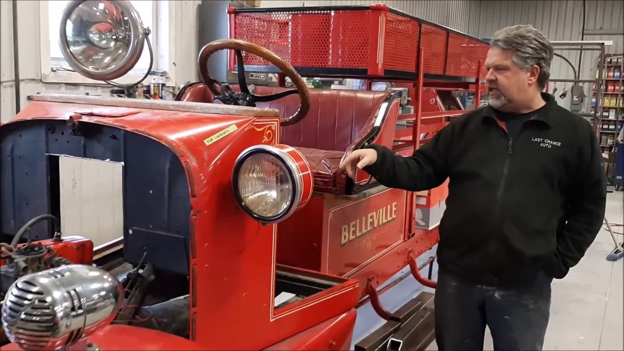 1924 Lafrance Fire Truck Restoration Project  Part 3 ,  Replacement  Engine,  lastchanceautorestore