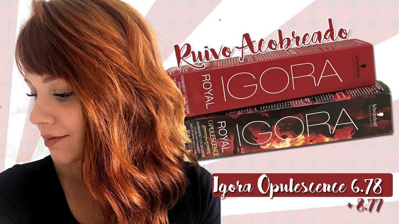 Ruivo Acobreado: Testando a Igora Opulescence 6.78 + Igora 8.77!