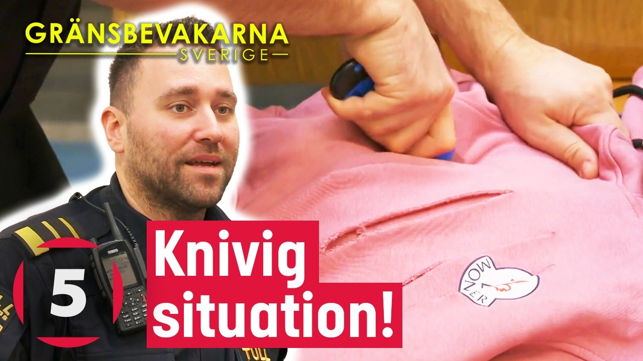 Tullen f&ouml;rst&ouml;r en hel last med falska m&auml;rkeskl&auml;der | Gr&auml;nsbevakarna Sverige | Kanal 5