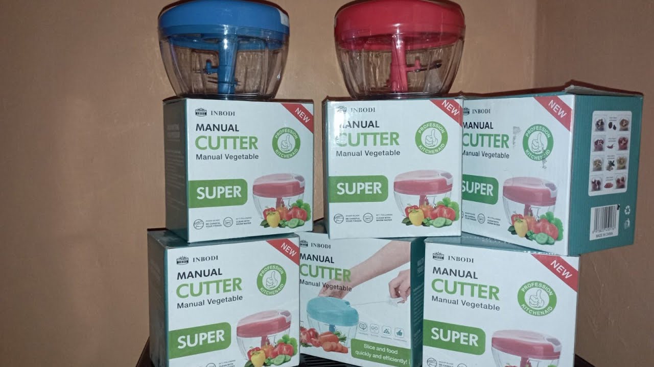 INBODI:How to use Manual vegetable cutter/unbox with me a Manual vegetable cutter super