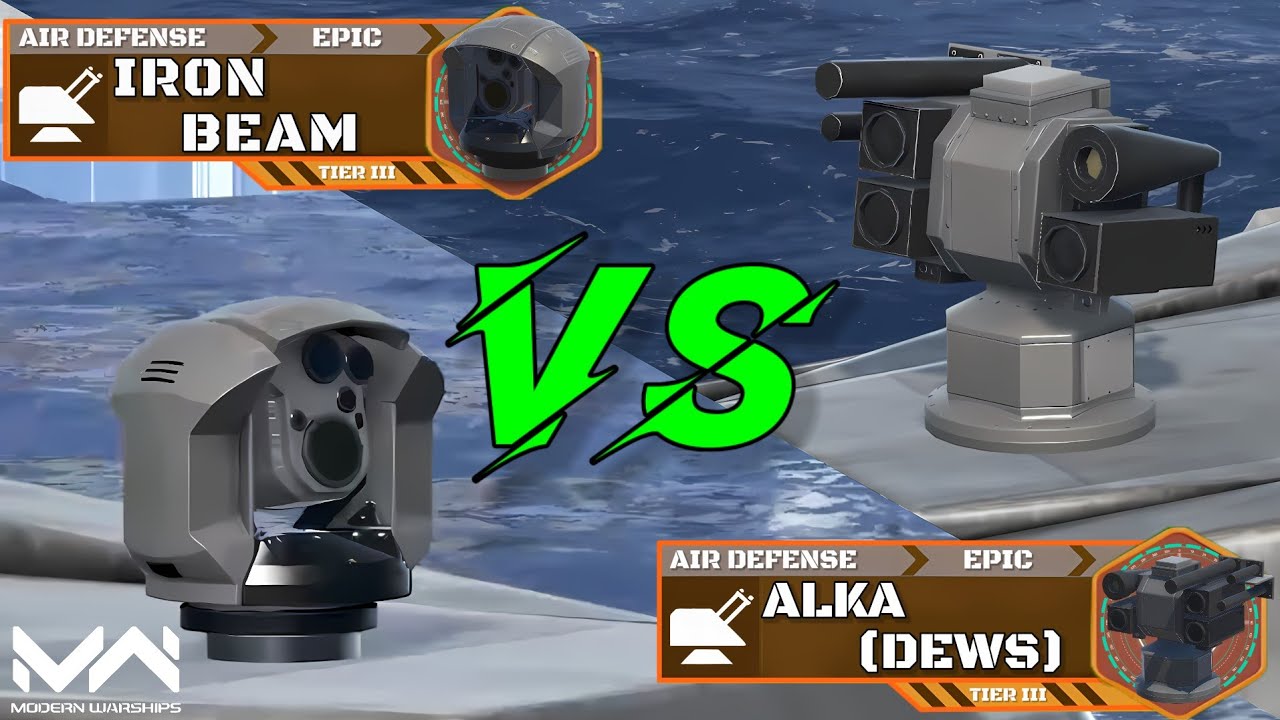 New Laser Air Defense Iron Beam VS ALKA (DEWS) | Laser CIWS Comparison | Modern Warships