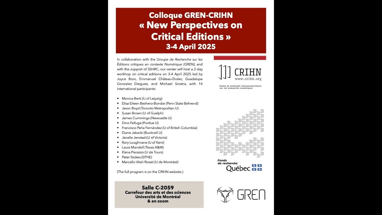 Talk by Marcello Vitali-Rosati (Workshop GREN-CRIHN 2025)