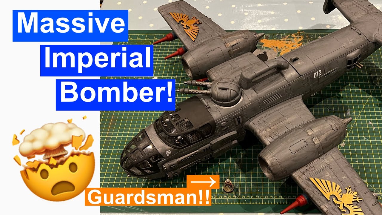 Бомбардировщик Имперского флота в масштабе Warhammer 40k