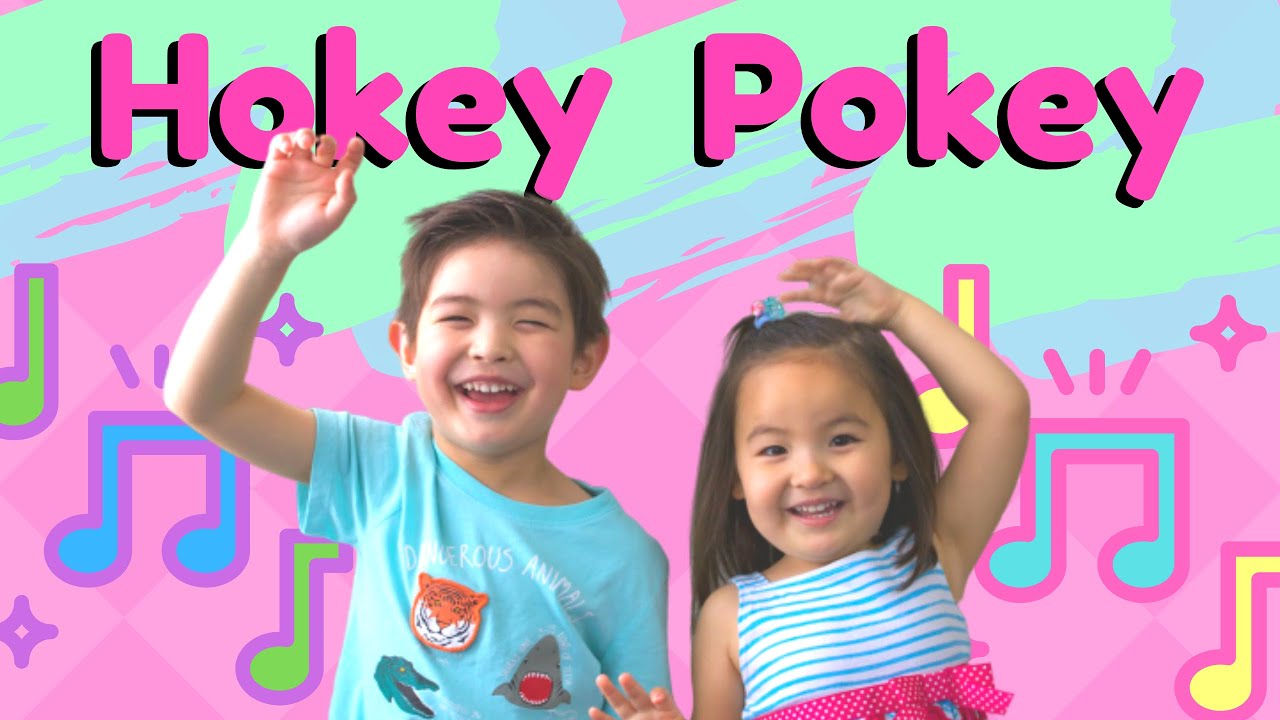 Hokey Pokey ♪ ホーキー ポーキー 【英語のうた | キッズ英会話 | Landy & Katy Channel | ランディー＆ケイティー チャンネル】