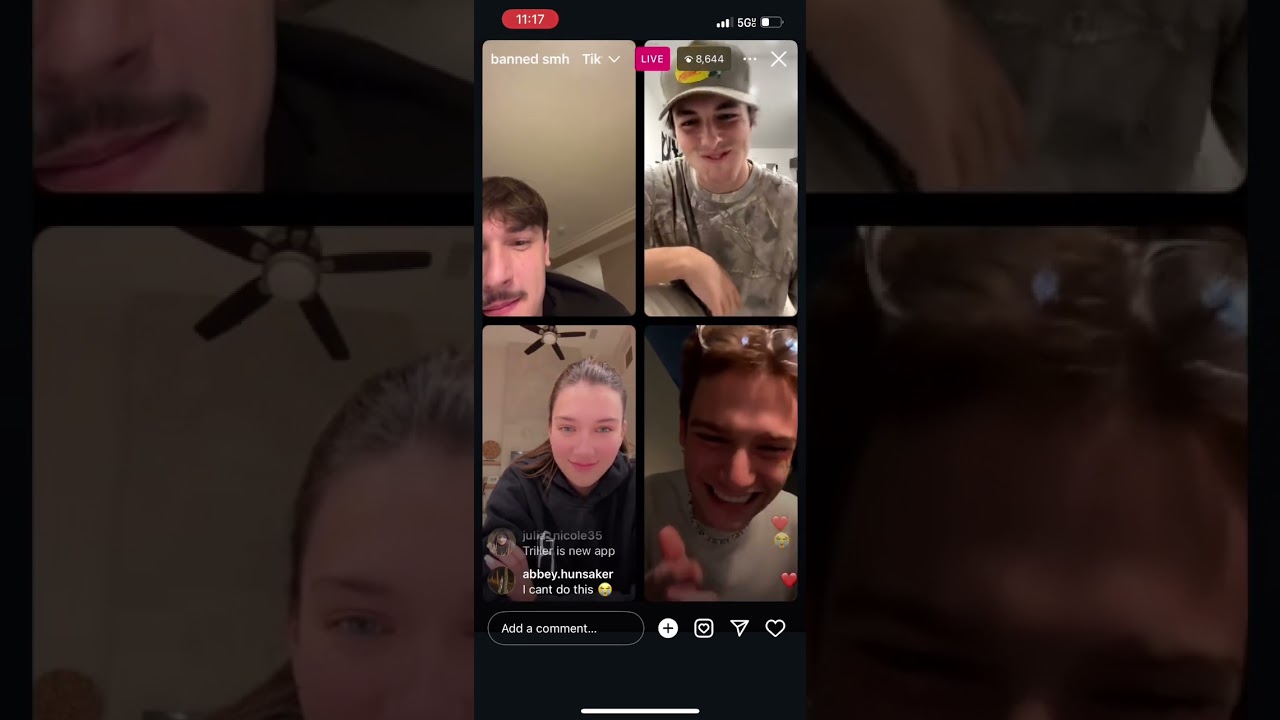 TikTok ban instagram live ft Bryce hall,Mads Lewis,Griffin Johnson and Payton Moormeier 01/19/25