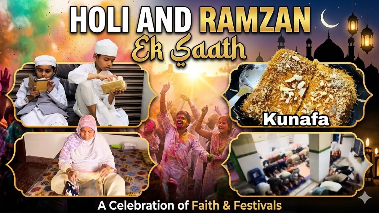 Holi or Ramzan Ek Sath ❤️ || Happy Holy || Peace, Love, Humanity, Ramadan Special 🤲🏻