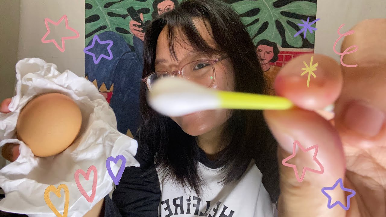 RP : Your immature Big sister is trying to clean your 👀 𝐀𝐒𝐌𝐑 ミ✰ ( gum chewing , mouth sound )