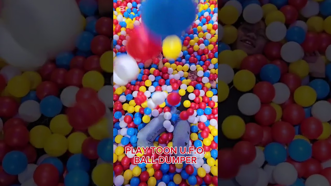 Things to do for kids in Saskatoon. Play Toon Indoor Playground UFO Ball Dumper