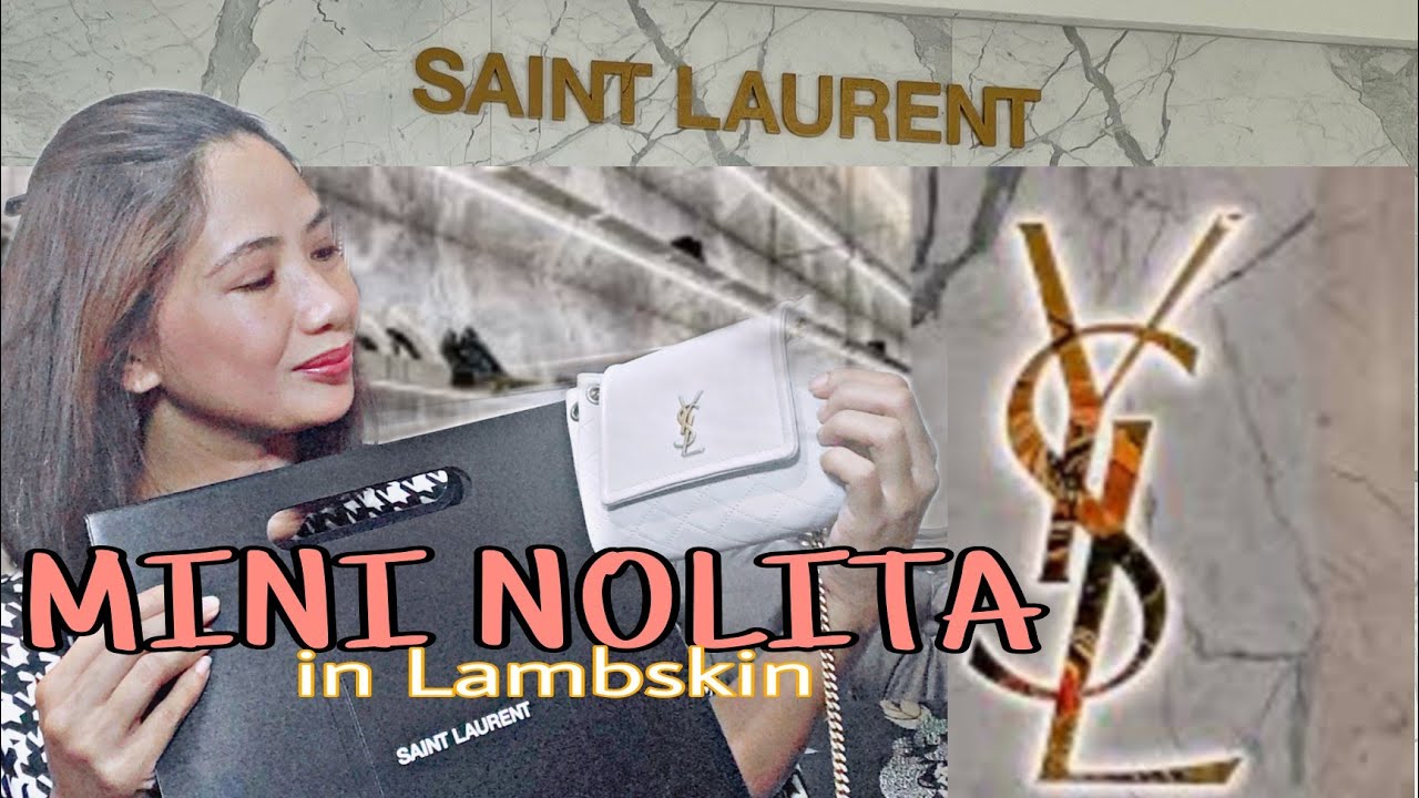 Yves Saint Laurent YSL Mini Nolita in Lambskin Unboxing #ysl #yvessaintlaurent #purse  #unboxing