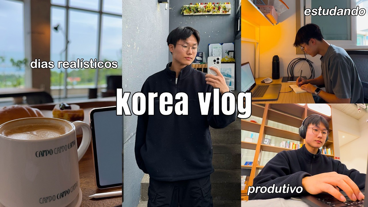 korea uni vlog | uma semana produtiva, study vlog, cozinhando, organizando a minha vida, e cafés!