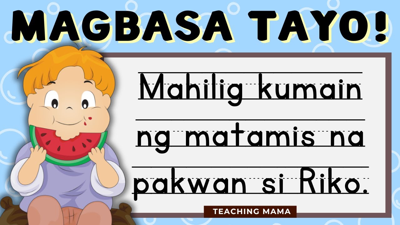Magbasa Tayo! | Tagalog Reading | Pagsasanay sa Pagbasa ng Pangungusap | Teaching Mama