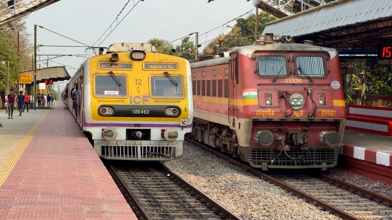 Crazy 110 KMPH Train Spotting | Different model EMU Local Trains & Express Trains