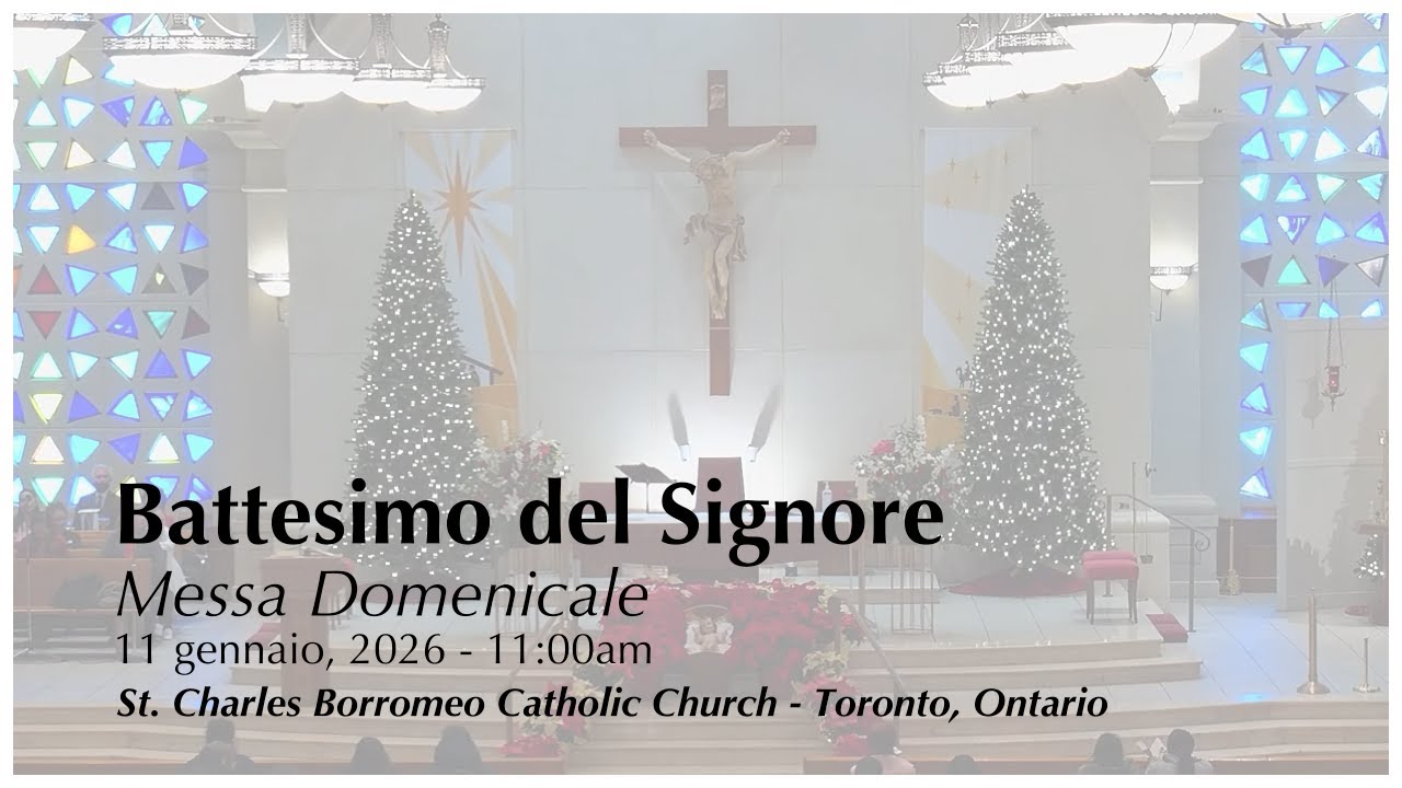 11 gennaio, 2026: Messa Domenicale | Battesimo del Signore