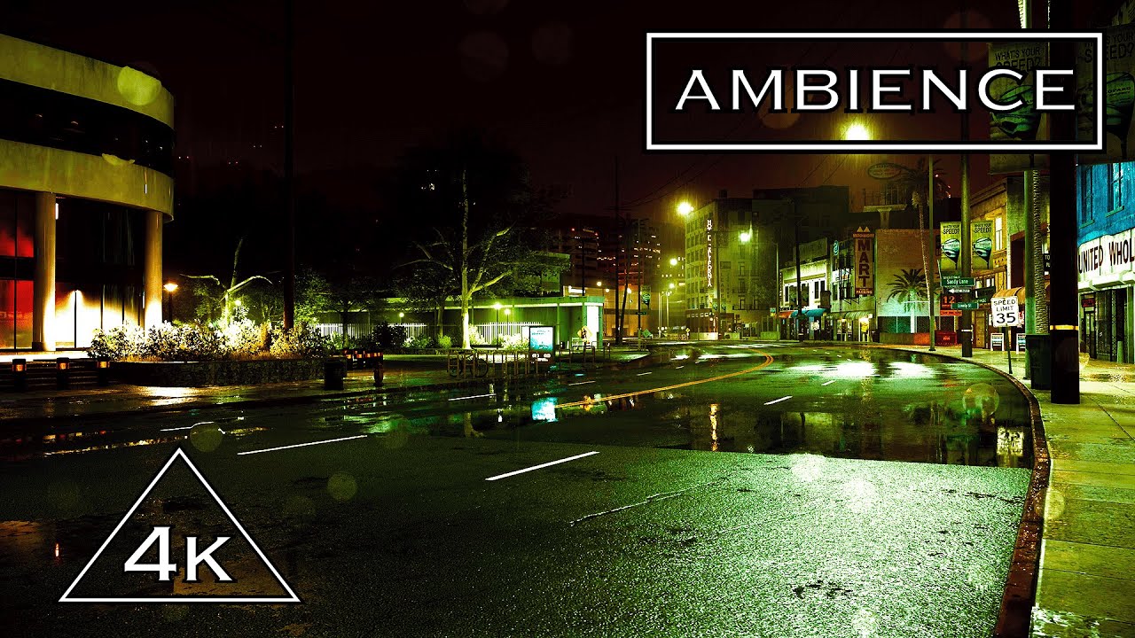 Midnight City Streets - (Need for Speed 2015) - Game ambience 4 work, sleep & study
