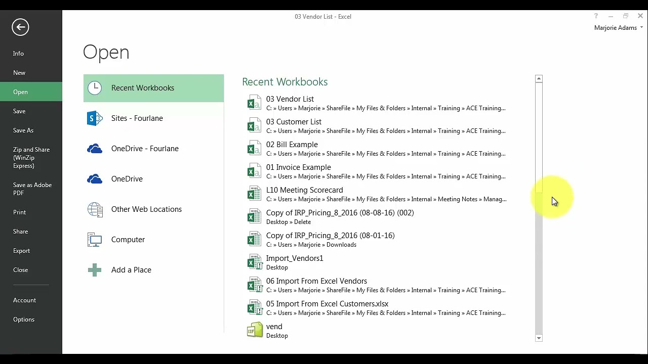 QuickBooks — формат файла .iif