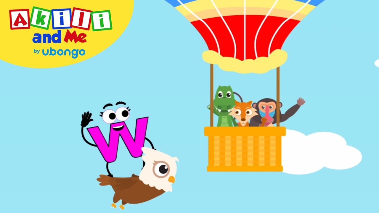 Learn Letter W! | The Alphabet with Akili | Cartoons for Preschoolers