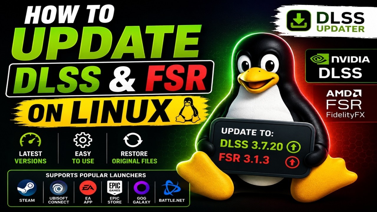 Как обновить DLSS и FSR в Linux (руководство по Steam, Proton и Flatpak)
