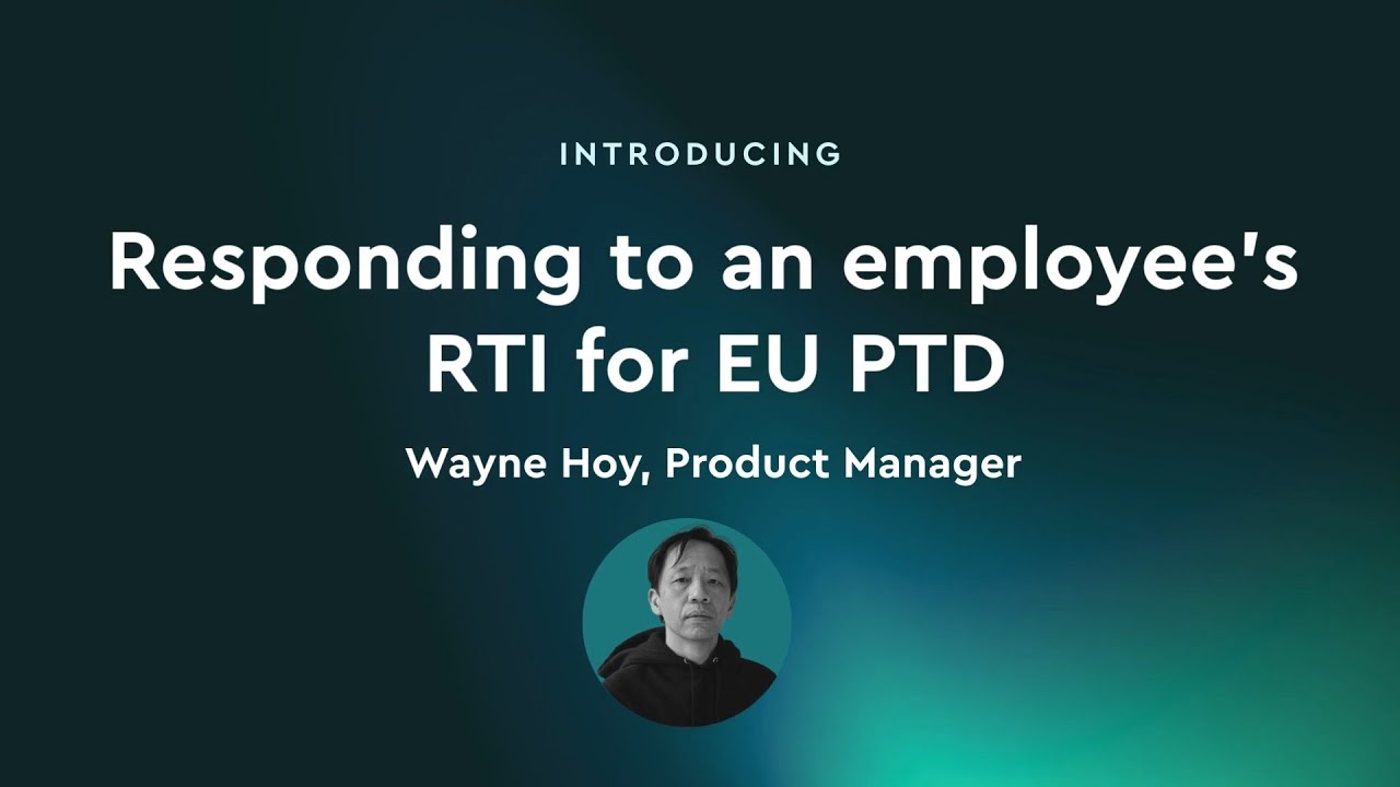Responding to employee&rsquo;s RTI for EU Pay Transparency | Visier Product Feature Staff Pick