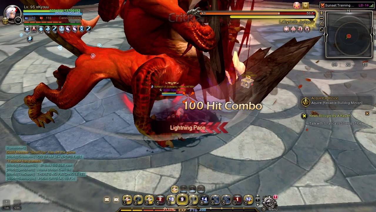 Dragon Nest SEA Bleed Phantom Sunset Training Ground Lab14 Blood Jade +11 POV