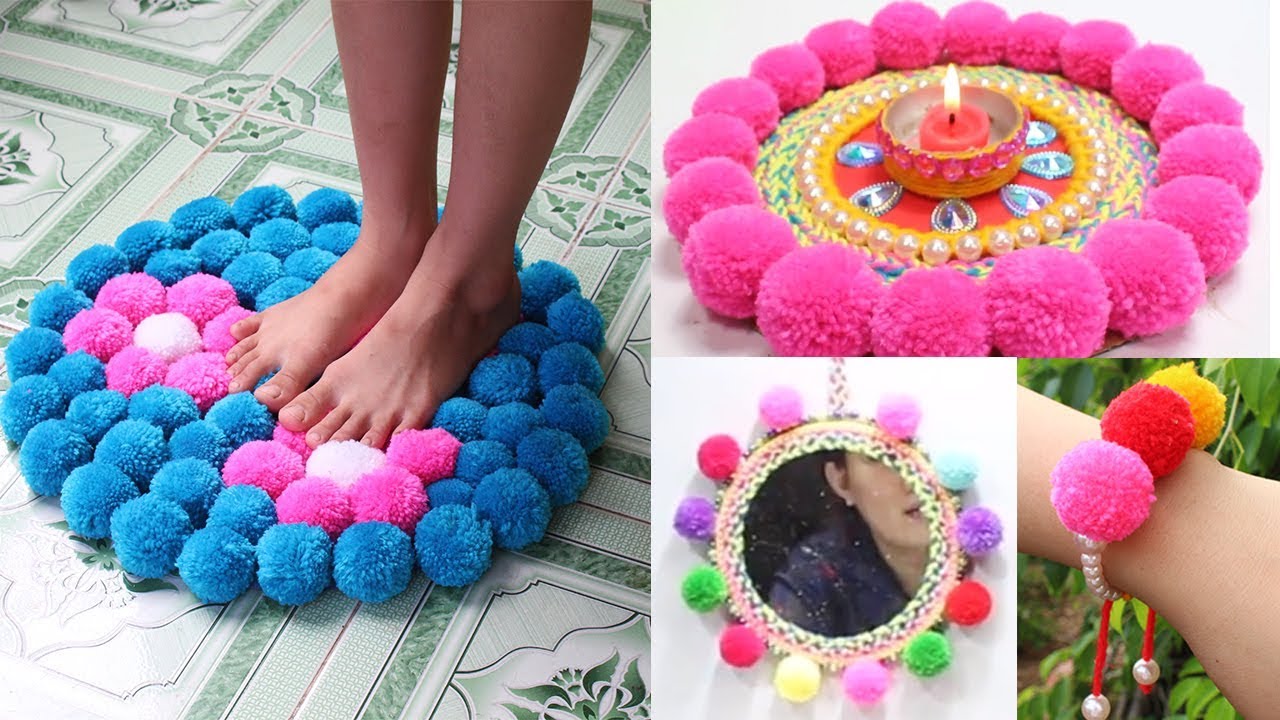 5 Woolen craft ideas | Crafts with woolen thread
