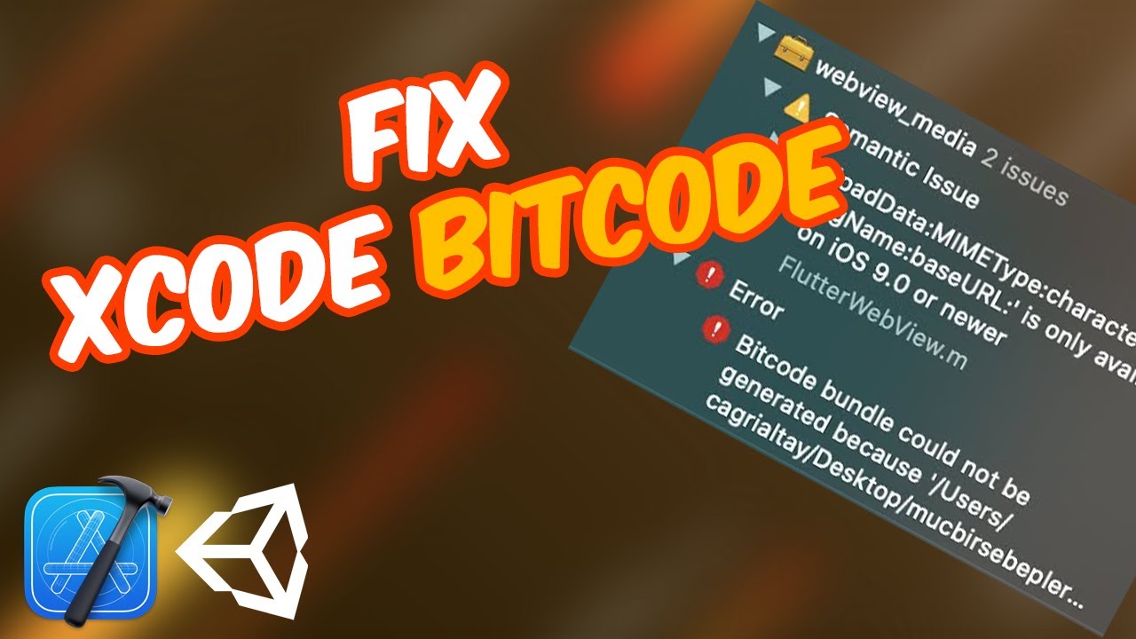 Unity IOS Xcode 14 0 Build errorsBitcode on IPhone 16 0 OS | 100% Fix the Bitcode issue
