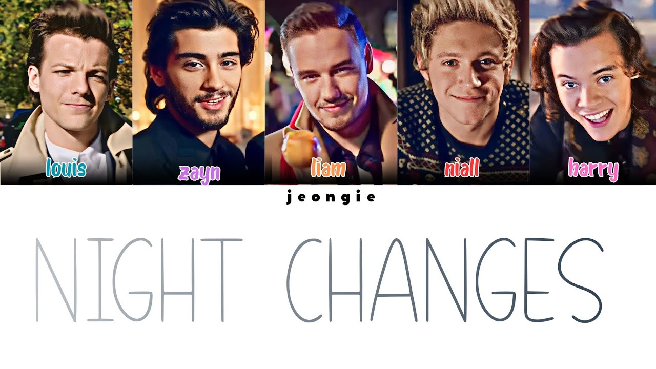 One Direction - Night Changes (Color Coded - Lyric)