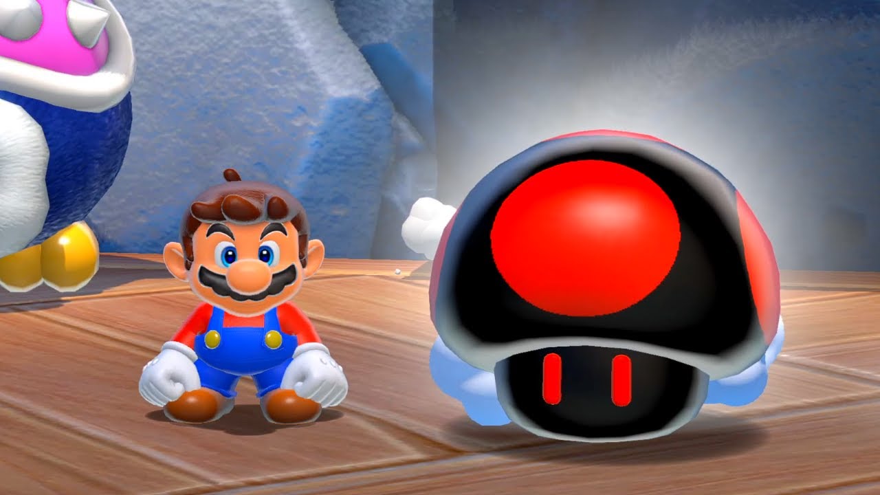 What happens if Mario collects the EVIL Mushroom in Bowser's Fury?