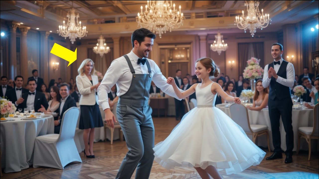 Single Dad Janitor Dances With Disabled Girl—Unaware Her Billionaire Mom Is Right There Watching