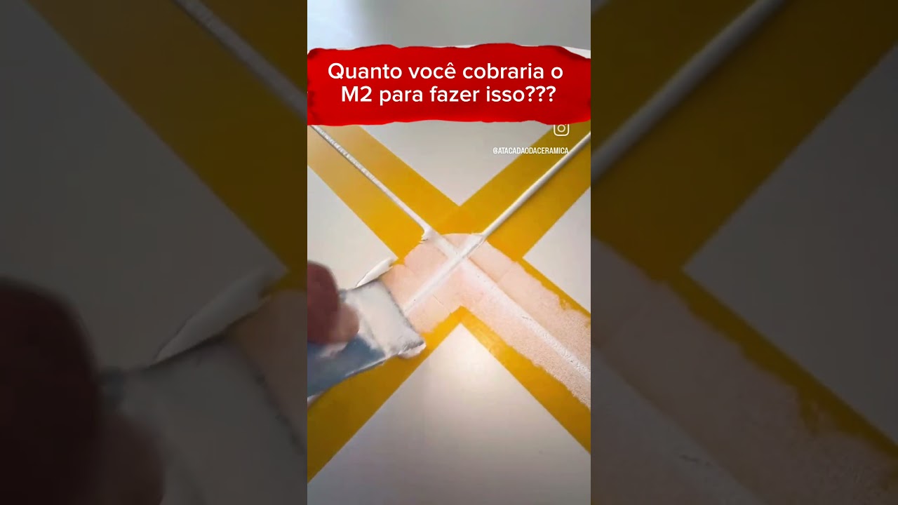 Rejunte ep&oacute;xi valor M2 #shorts