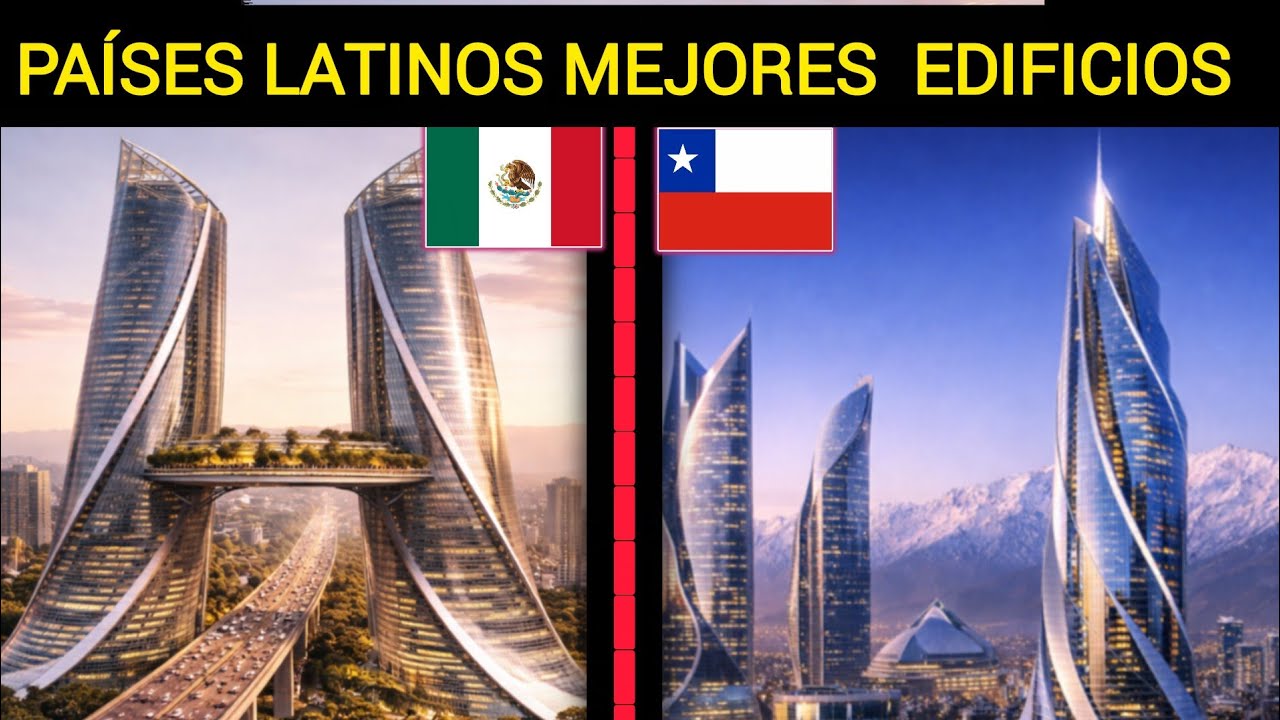 🚨TOP 10 PAISES LATINOS con MEJORES RASCACIELOS HOY⁉️💥( EL UNO ES ....)🤫