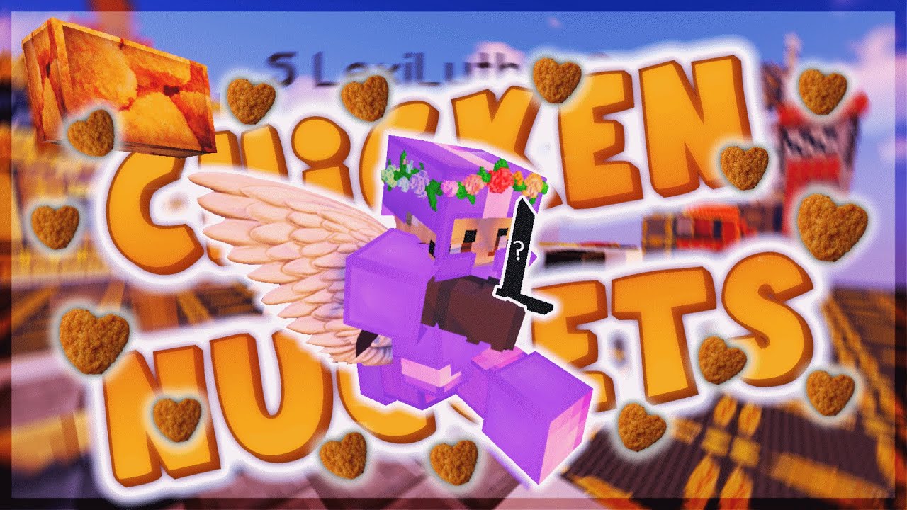 using chicken nuggets to win bedwars | solo bedwars commentary