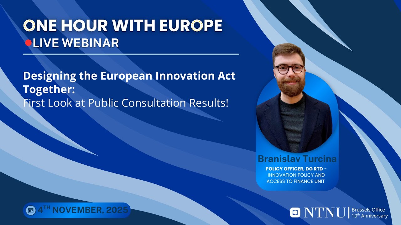 One Hour w/Europe: Designing the European Innovation Act together