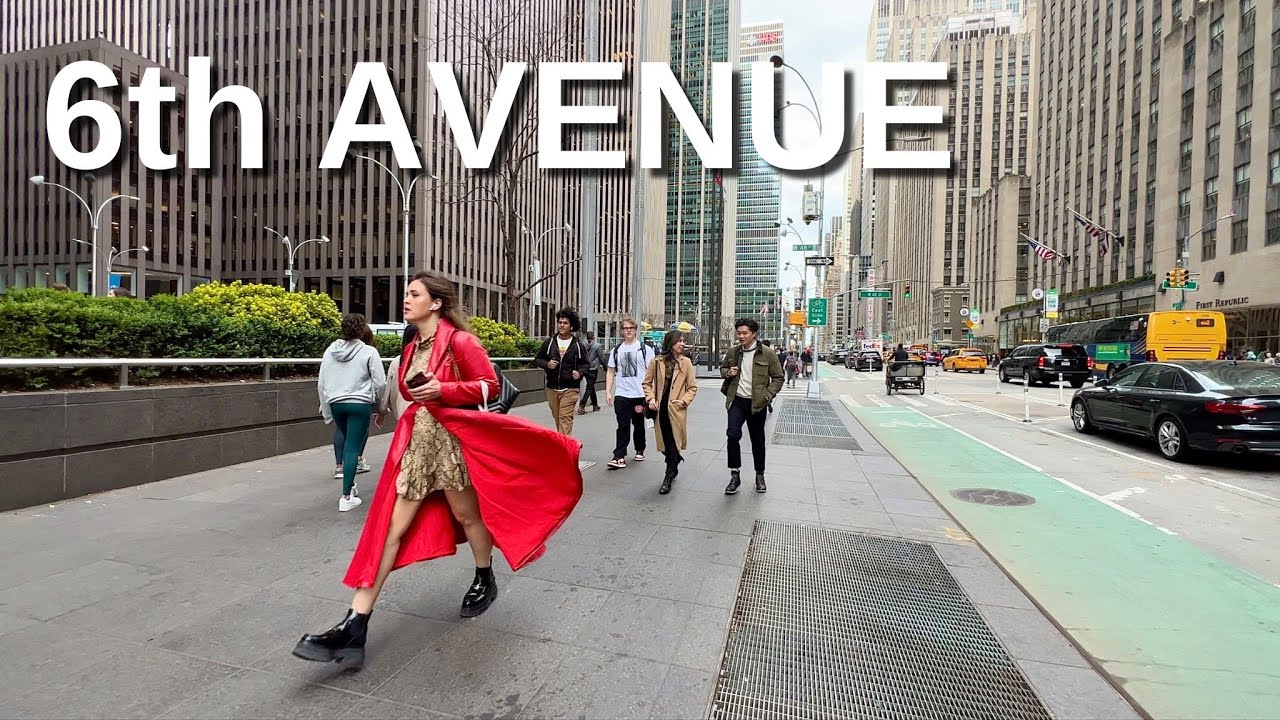 NEW YORK CITY Walking Tour [4K] - 6th AVENUE