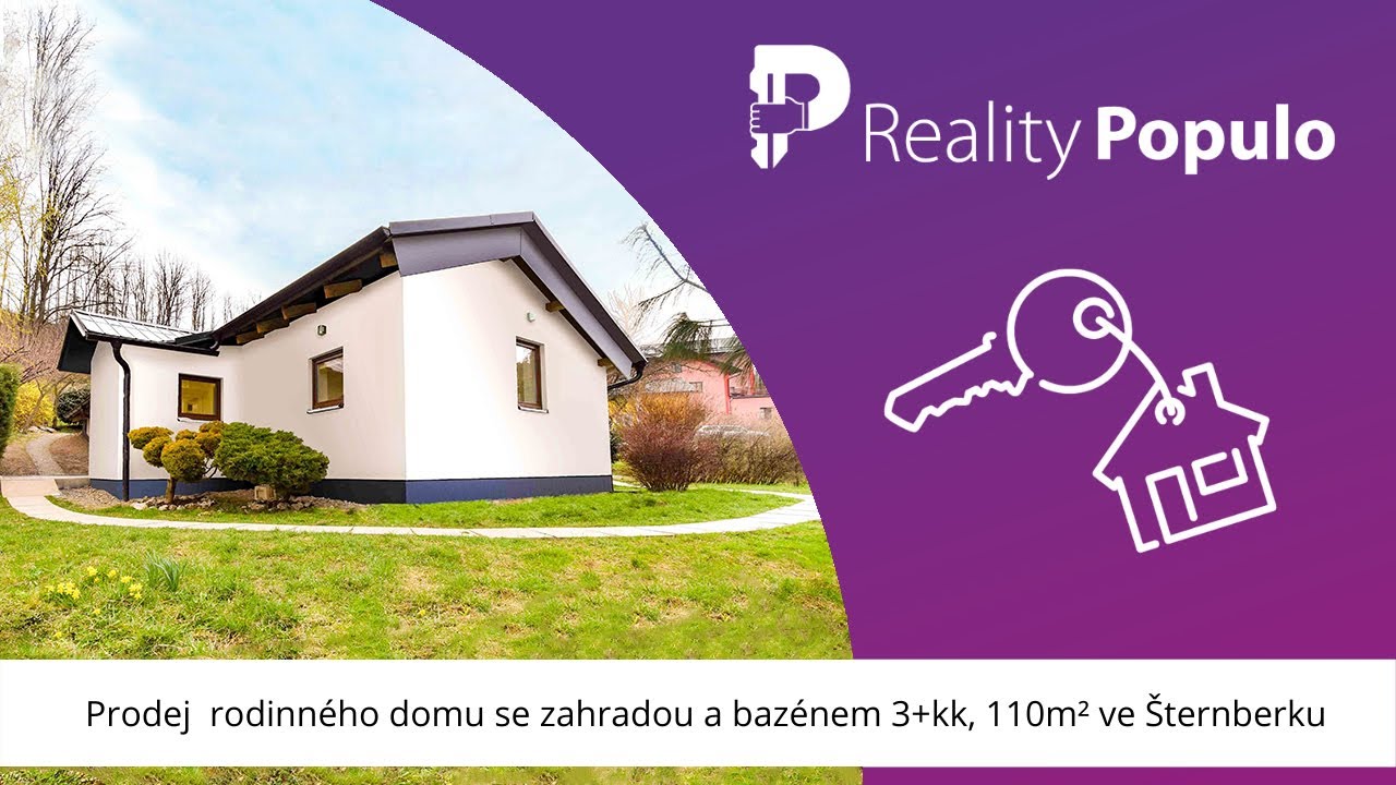 Prezentace prodeje rodinn&eacute;ho domu ve &Scaron;ternberku - PROD&Aacute;NO