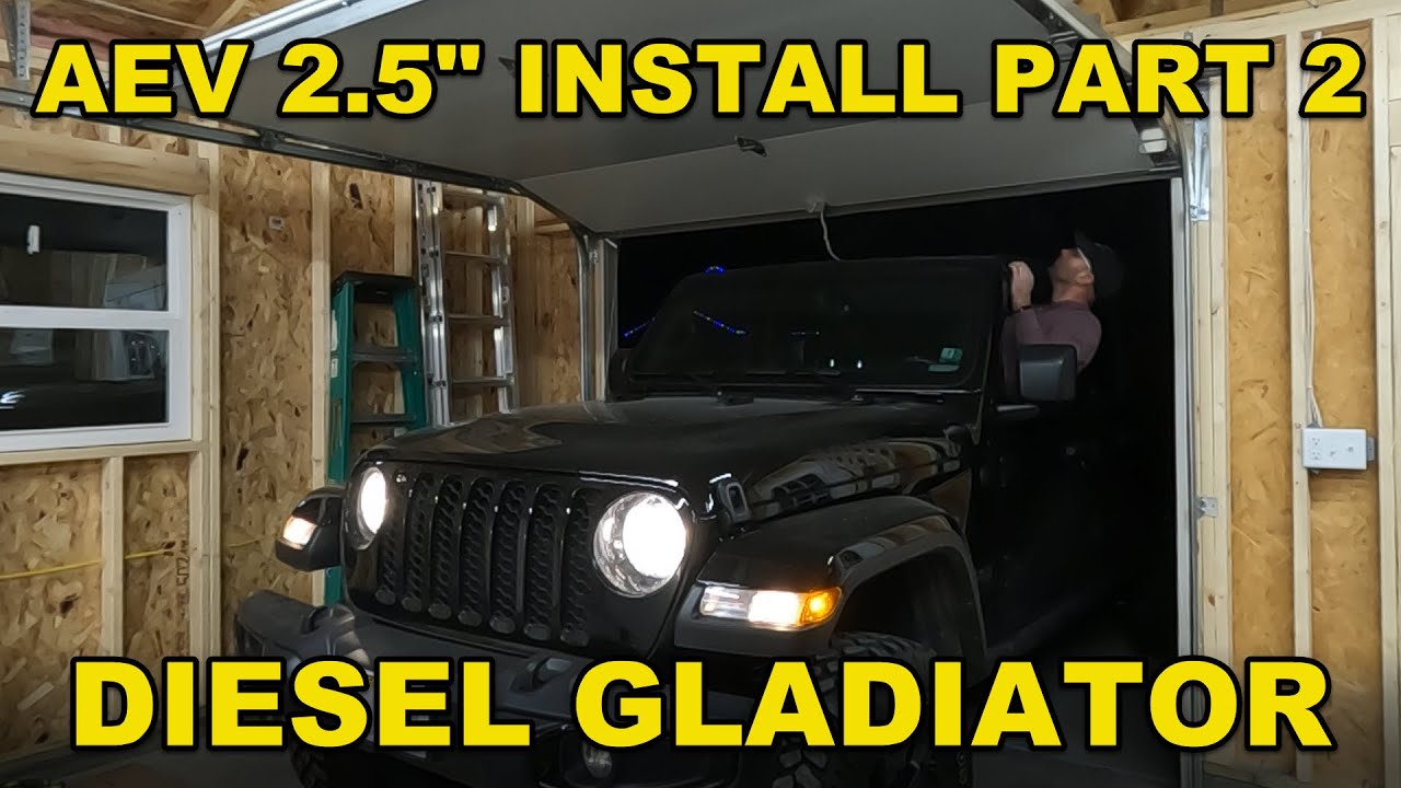 AEV 2.5" Dualsport Diesel Gladiator Install Step by Step Pt. 2