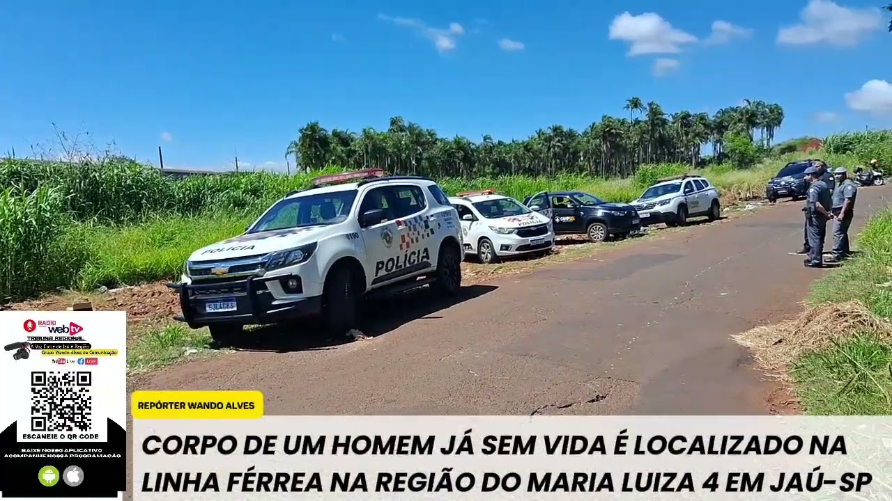 HOMEM É ENCONTRADO MORTO SOB TREM NA LINHA FÉRREA; CASO É INVESTIGADO COMO MORTE SUSPEITA