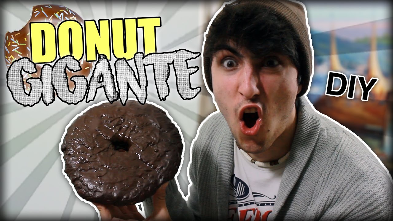 DIY DONUT GIGANTE DE CHOCOLATE